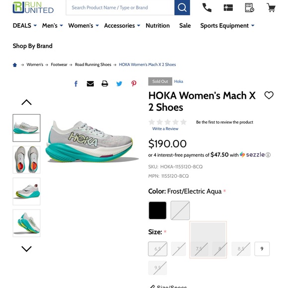 HOKA Mach X 2 New In Box Women’s - Picture 7 of 14